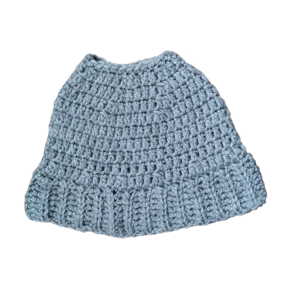 Crochet Beanie Womens One Size Boho Gorpcore Lagenlook Casual Comfy Sporty